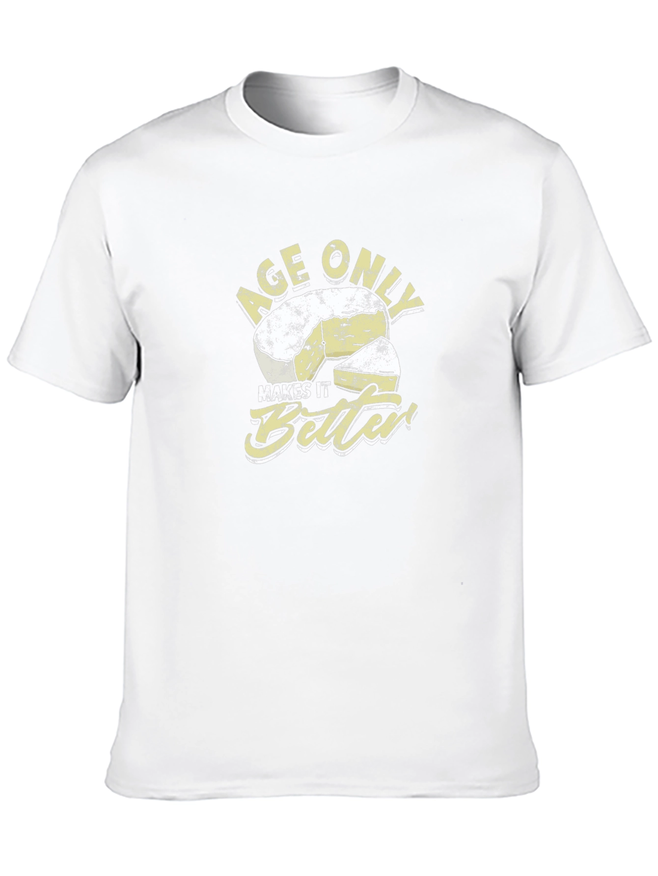 Black Age Only Makes It Better Cheese Graphic T-Shirt view 10