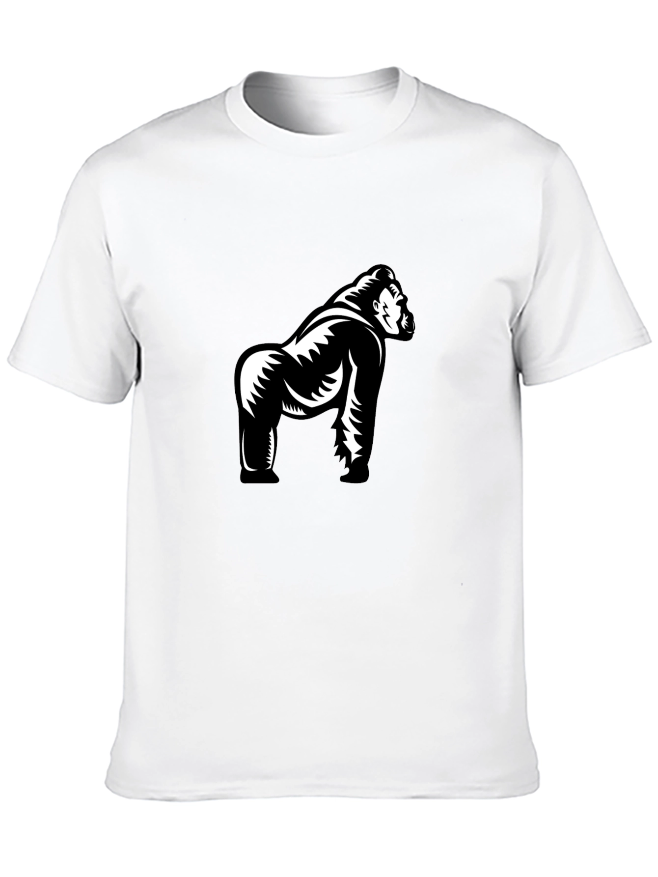 Black Gorilla Graphic Tee - Stylish Black Cotton T-Shirt view 10