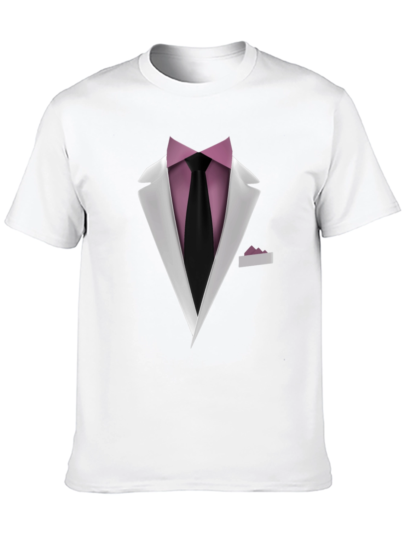Black Tuxedo T-Shirt - Formal Wear Illusion Tee view 10