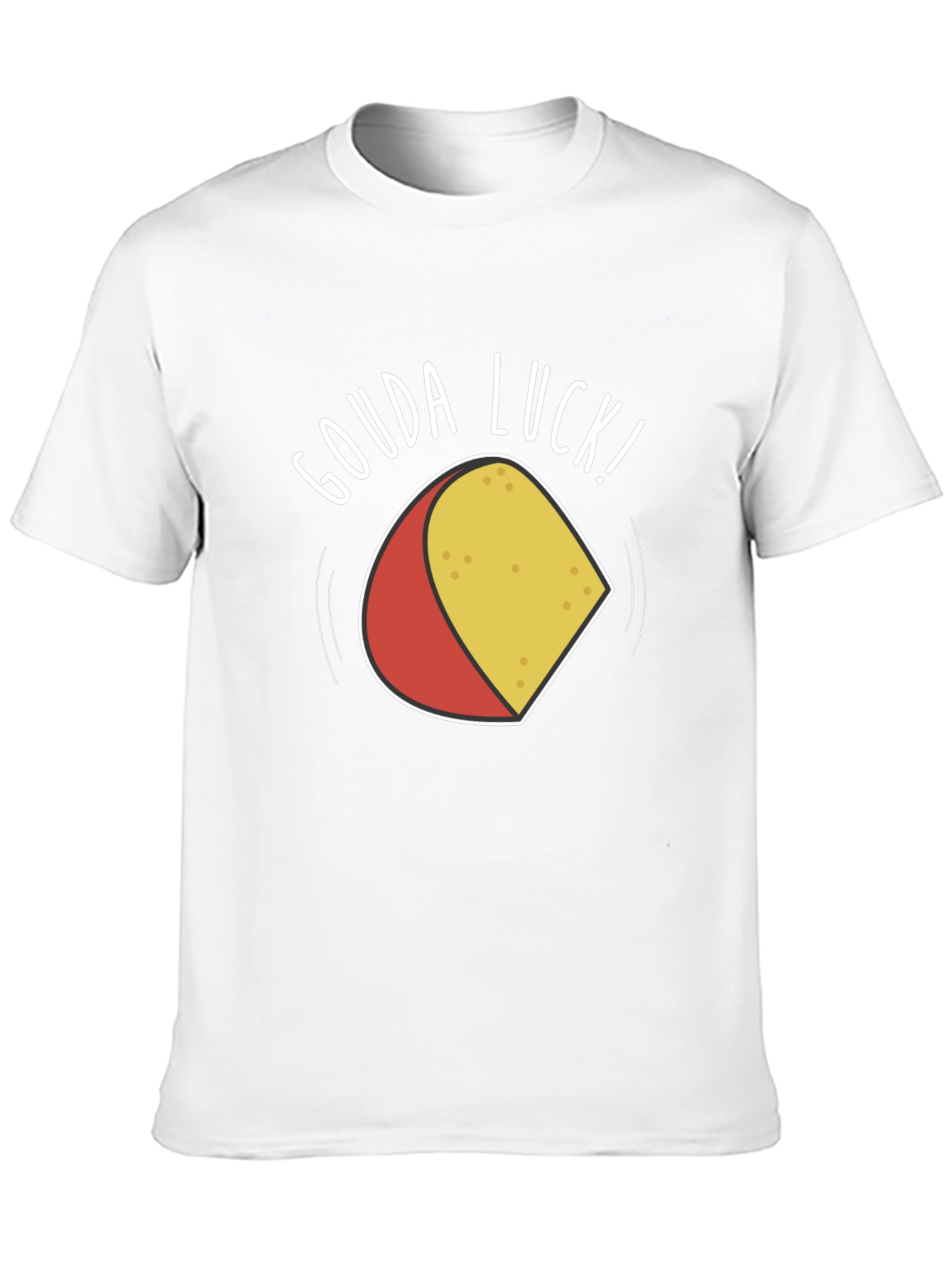 Black Gouda Luck T-Shirt - Funny Cheese Pun Tee view 10