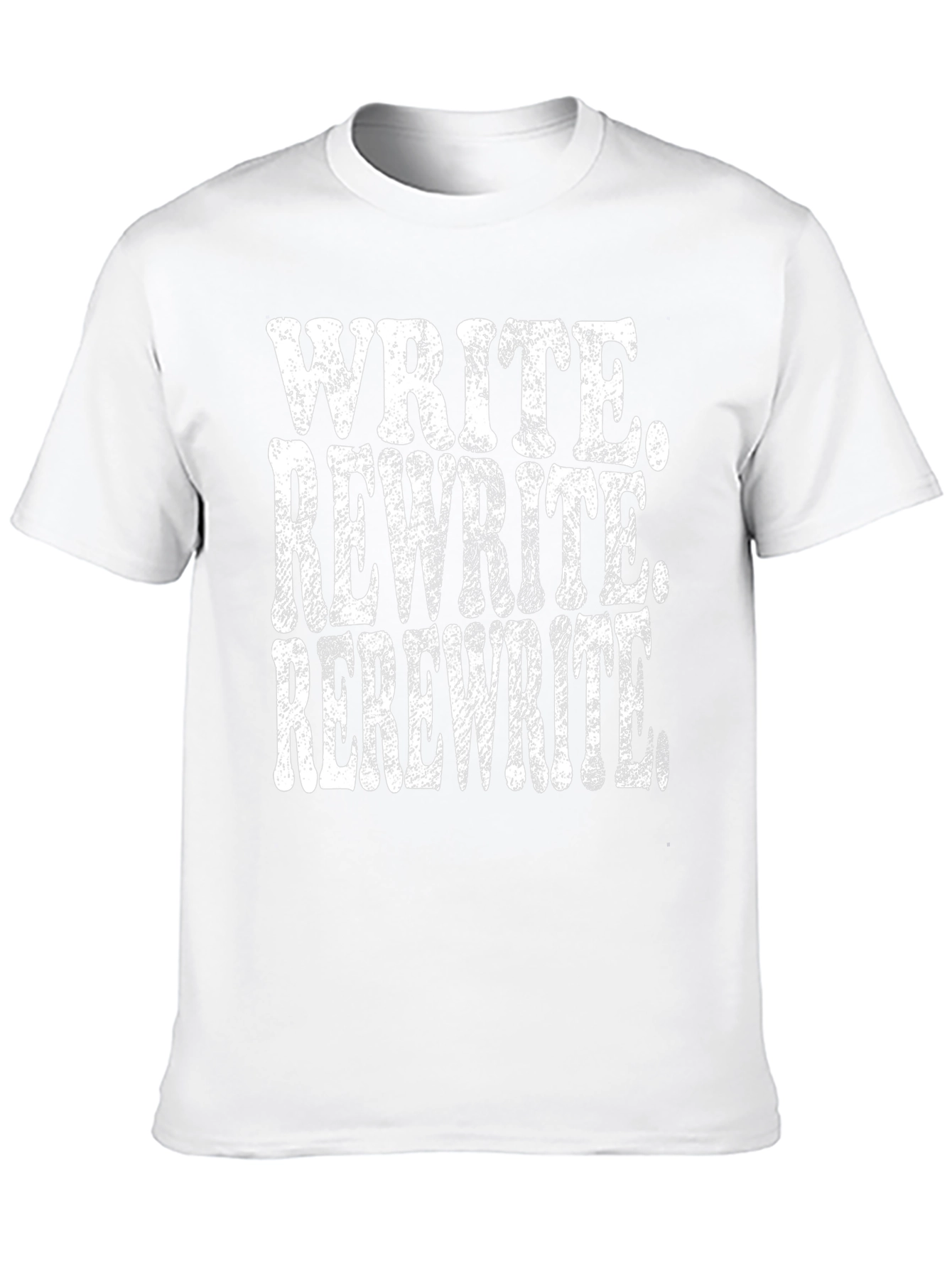 Black Write Rewrite Rerewrite T-Shirt view 10