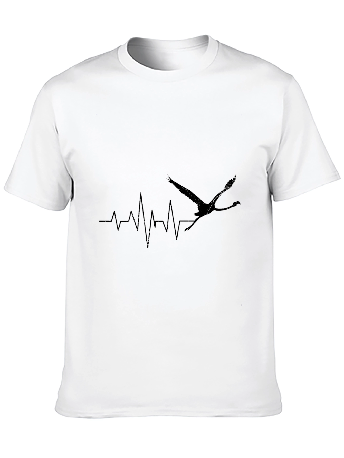 Black Black Crane Heartbeat T-Shirt view 10