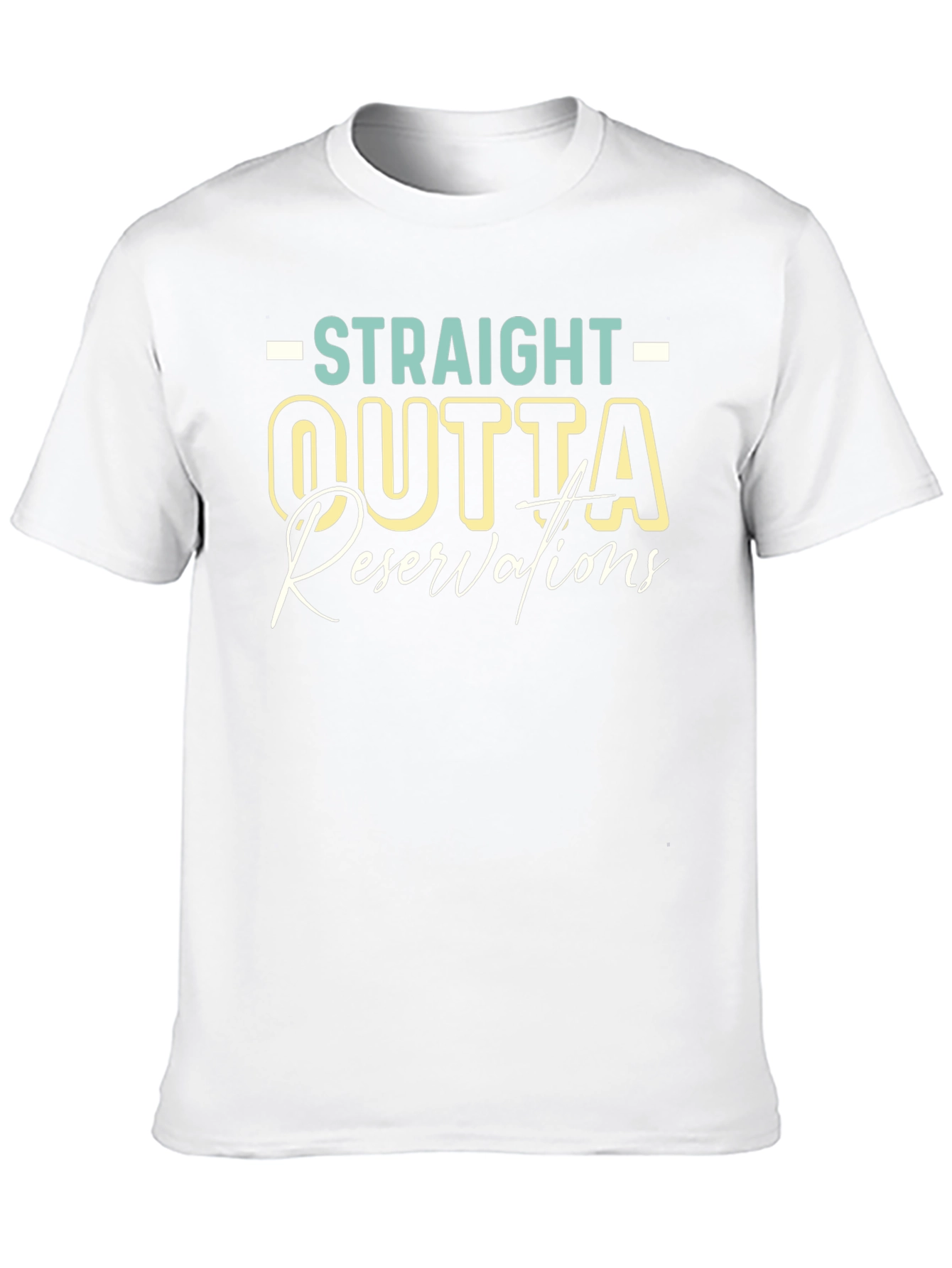 Black Straight Outta Reservations T-Shirt view 10