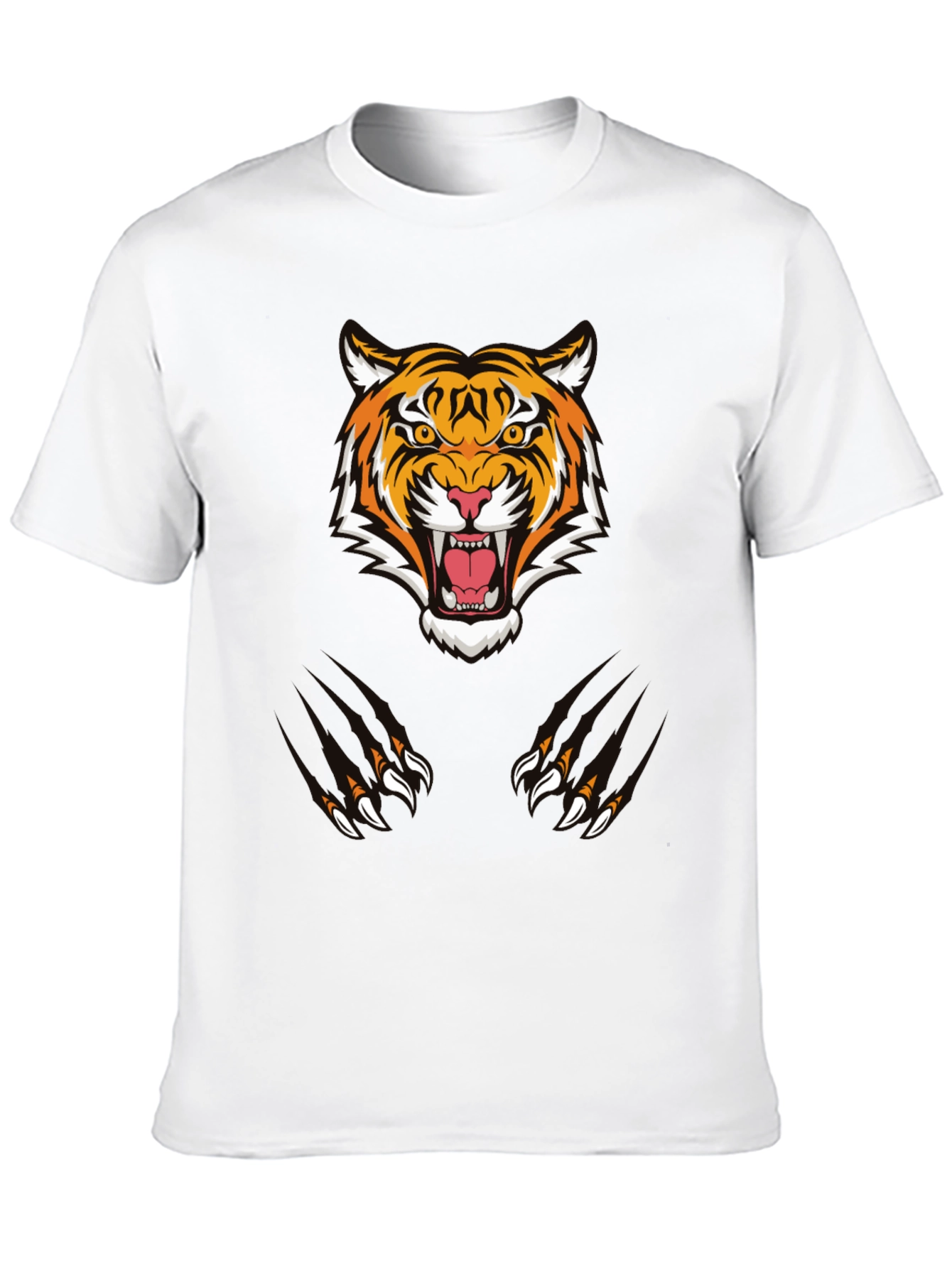 Black Tiger Graphic Tee - Black Cotton Comfort view 10