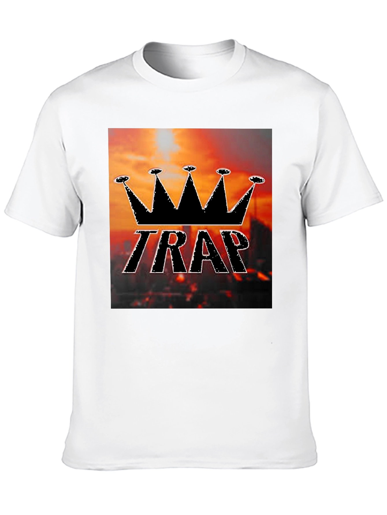 Black Trap King Black Graphic T-Shirt view 10
