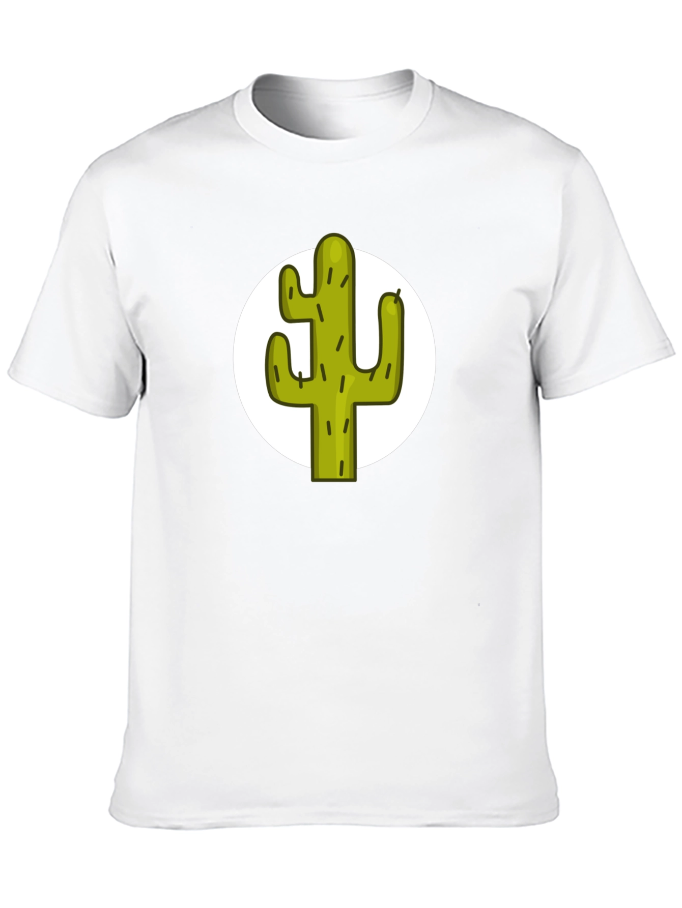 Black Cactus Graphic Tee - Black Cotton T-Shirt view 10