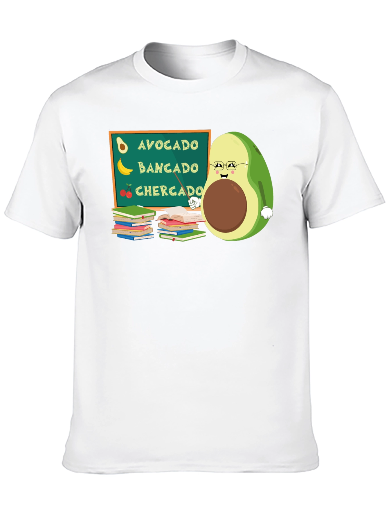 Black Avocado Teacher Funny Graphic Tee view 10