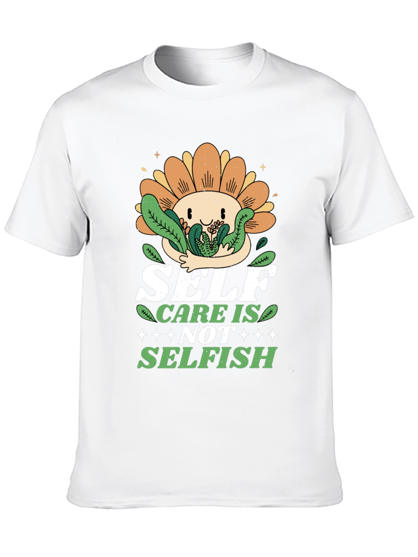 Black Self Care Is Not Selfish Graphic T-Shirt view 10