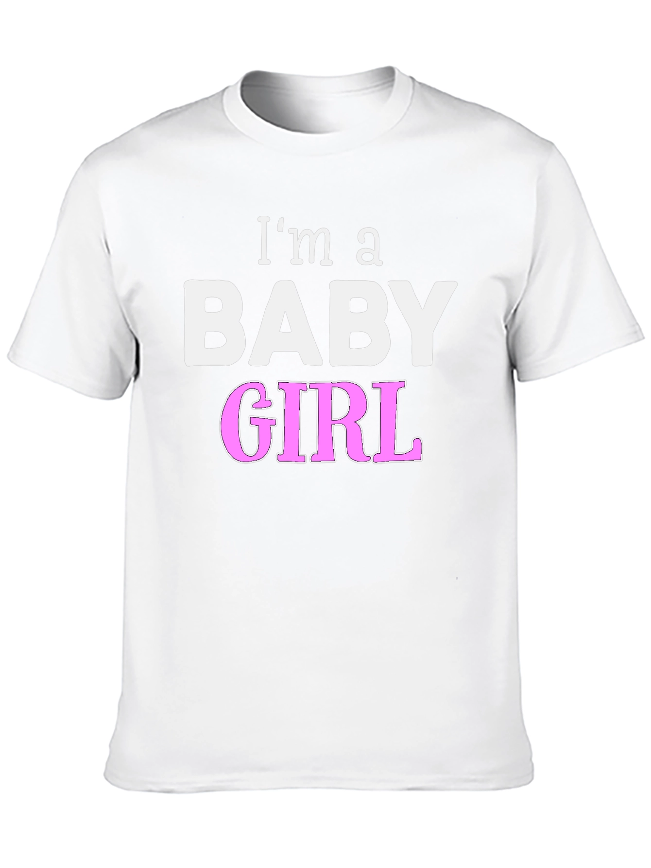 Black I'm a Baby Girl Novelty T-Shirt view 10