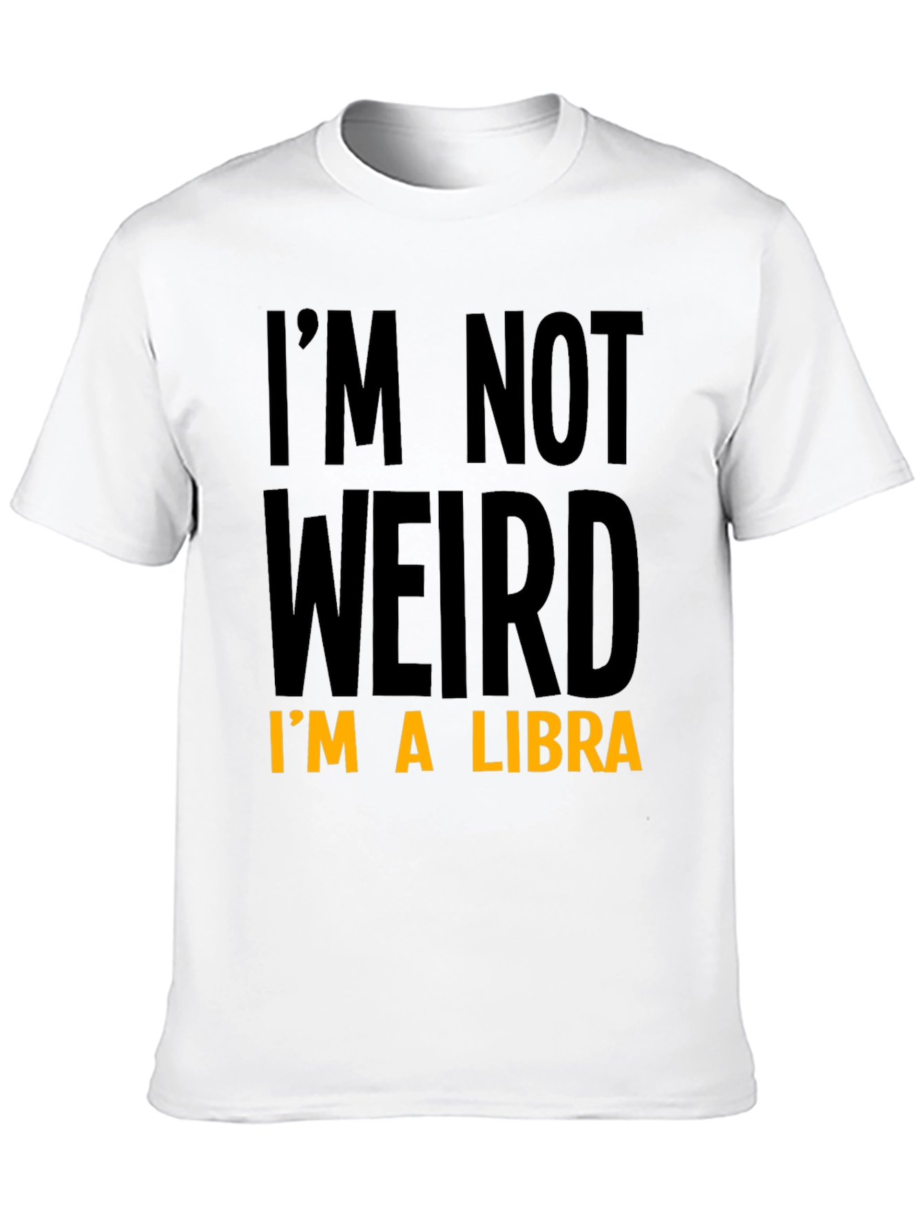 Black I'm Not Weird I'm A Libra Graphic Tee view 10
