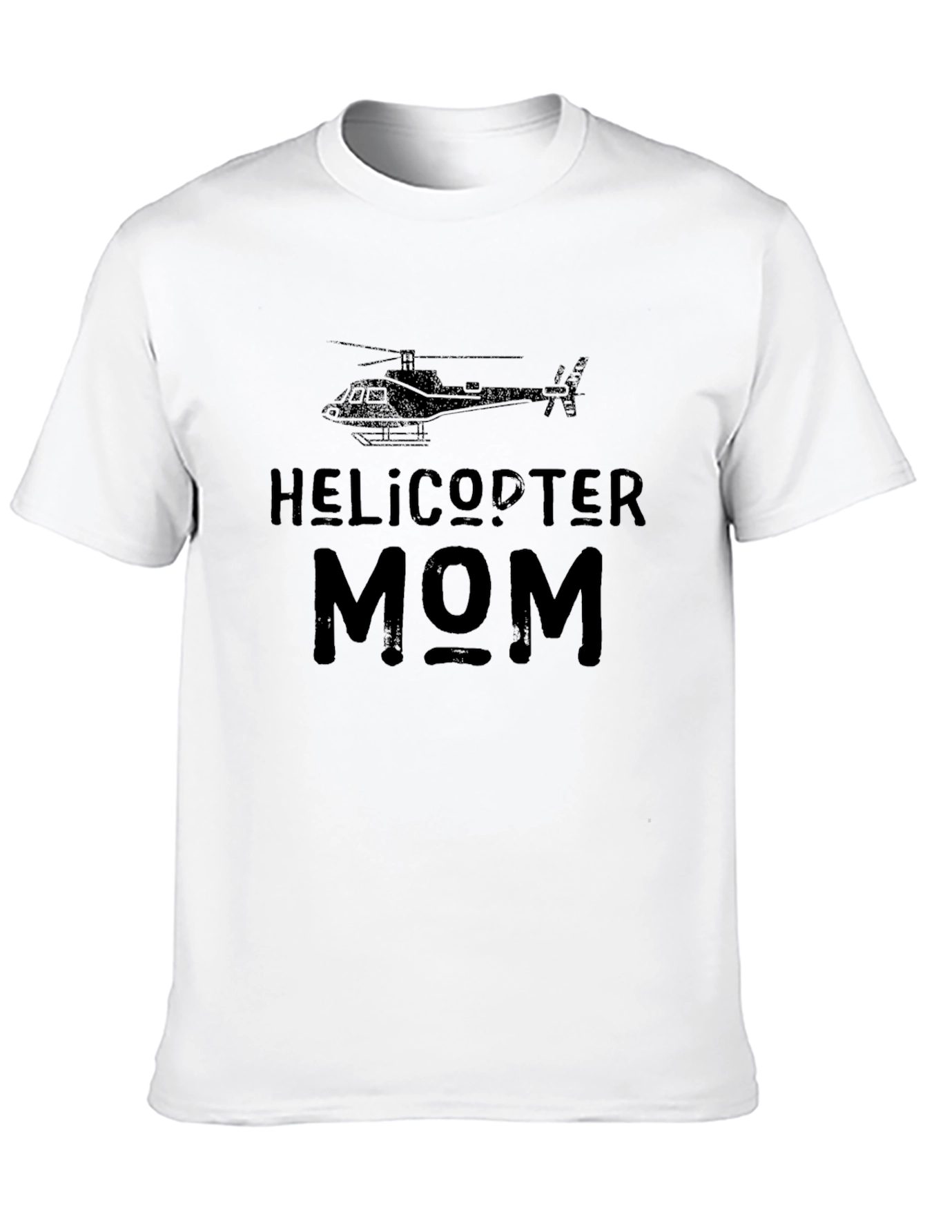 Black Helicopter Mom T-Shirt - Funny Graphic Tee view 10
