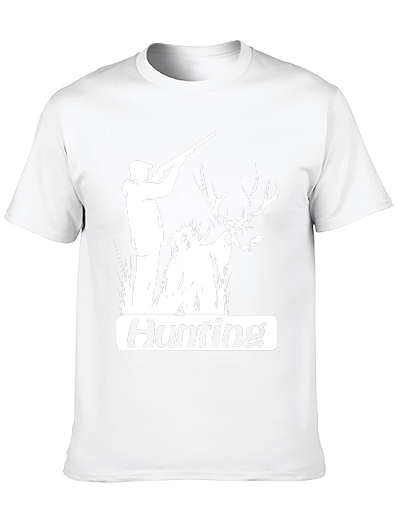 Black Hunting Graphic Tee - Black Cotton Blend view 10