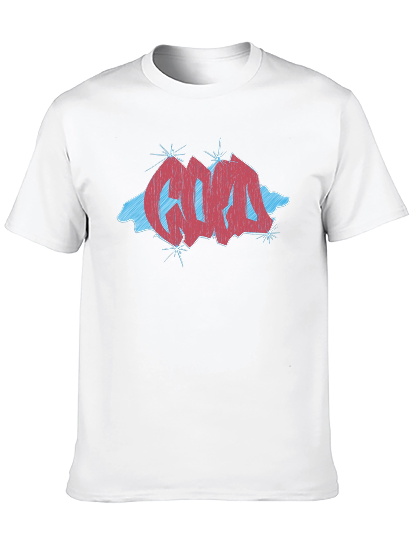 Black Graffiti Style Graphic Tee - Cool & Trendy view 10