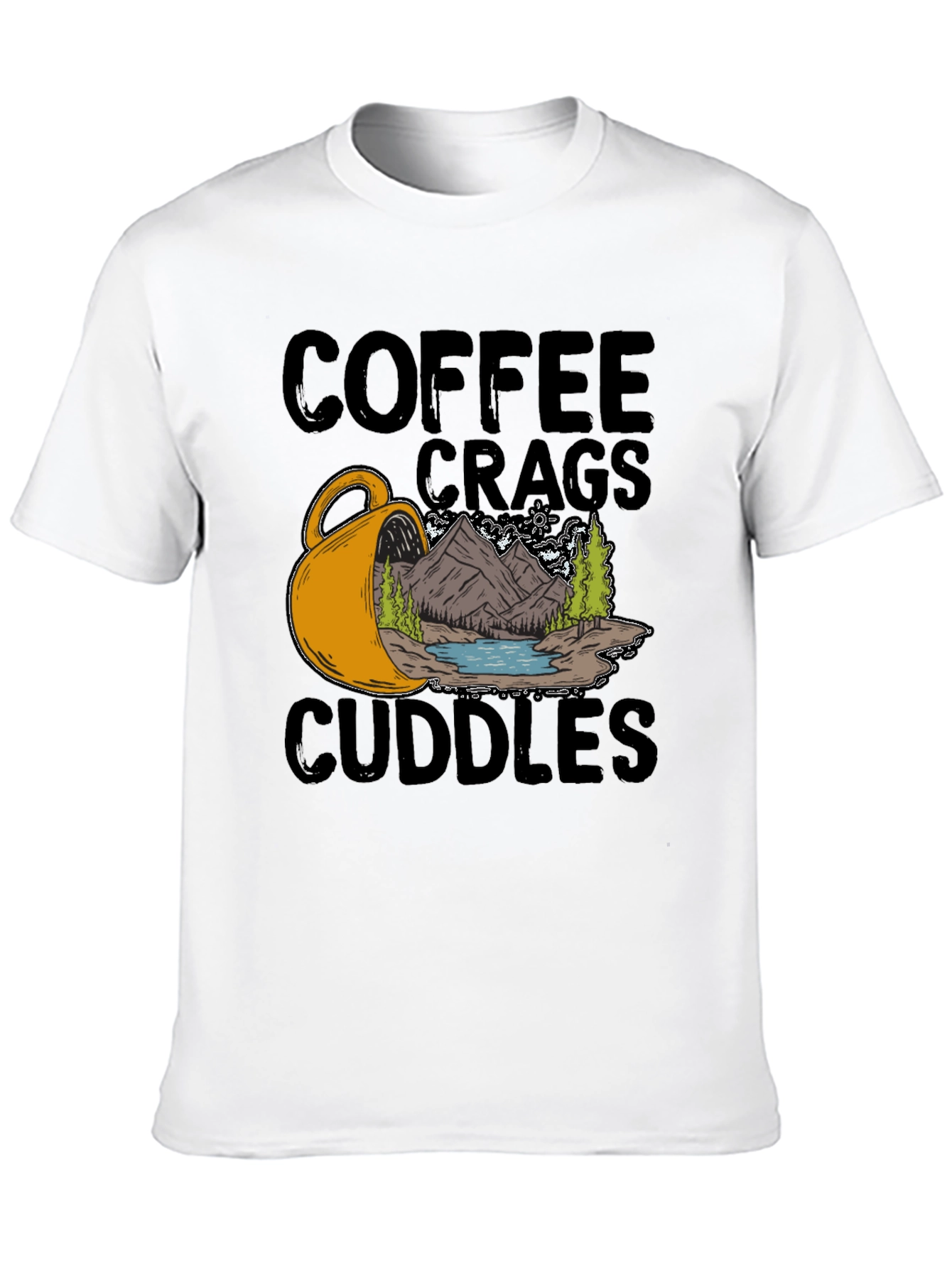 Black Coffee Crags Cuddles Graphic Tee view 10