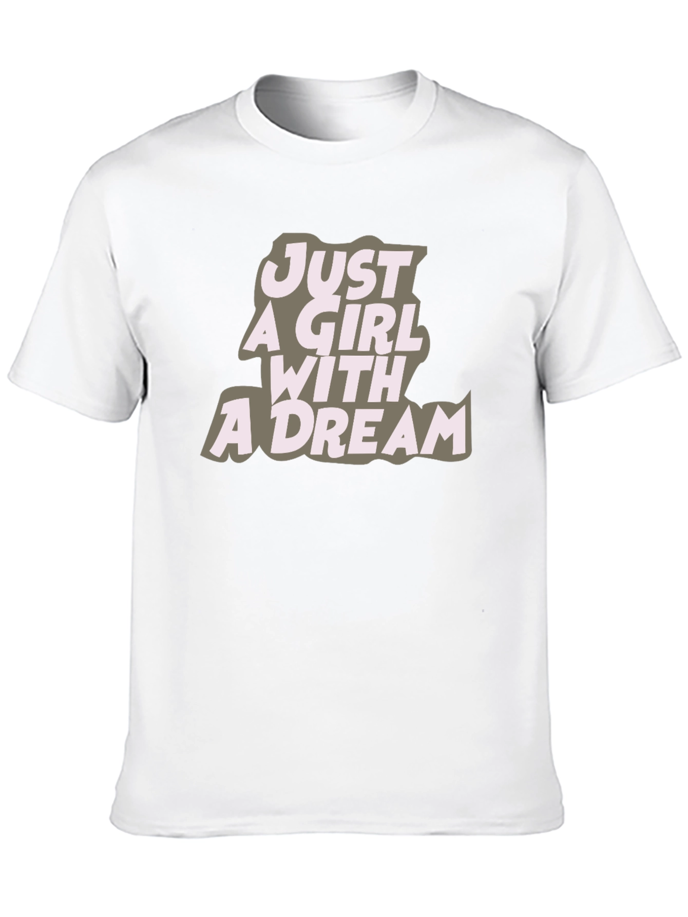 Black Just A Girl With A Dream Black Graphic Tee view 10