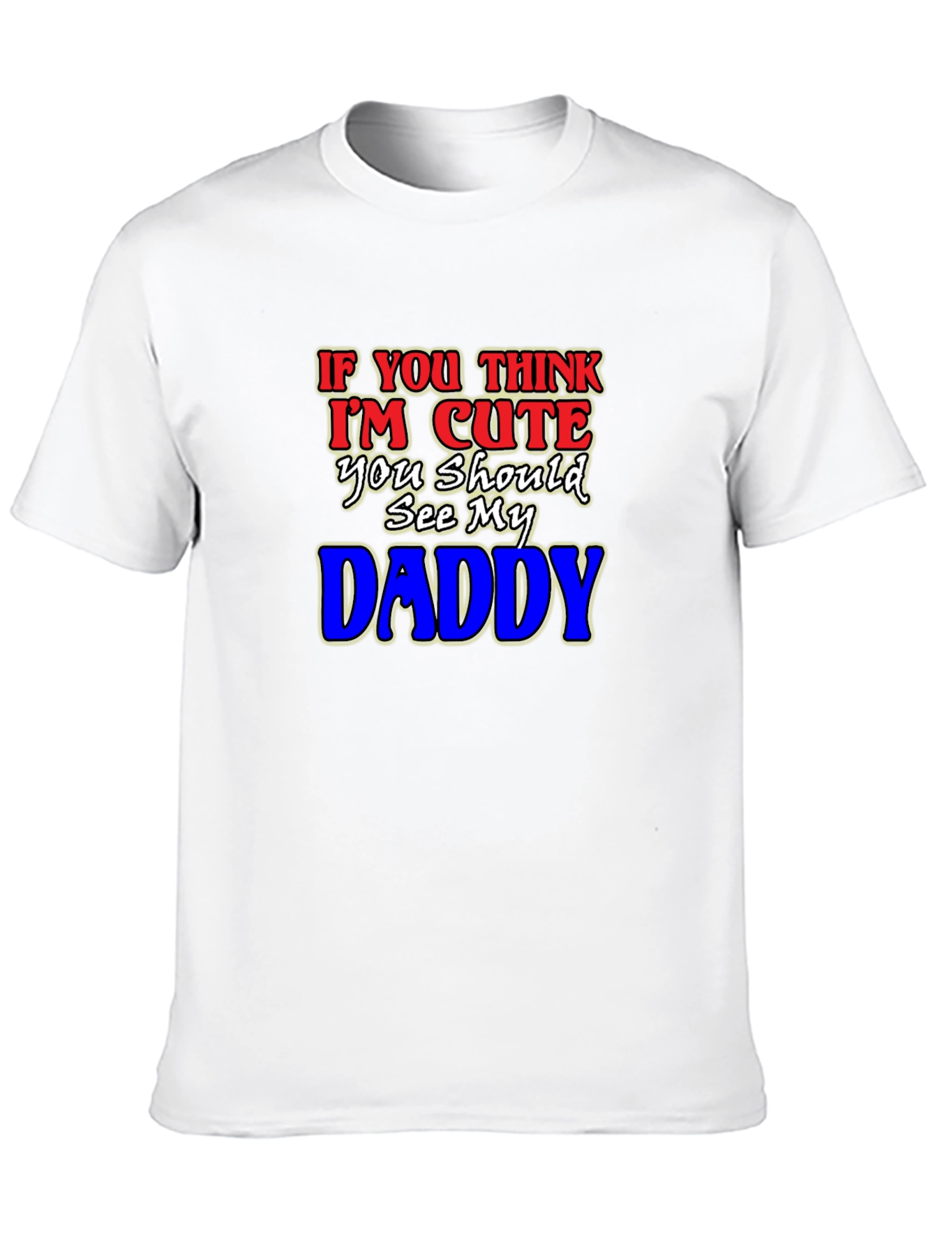 Black Cute Daddy T-Shirt - Humorous Graphic Tee view 10