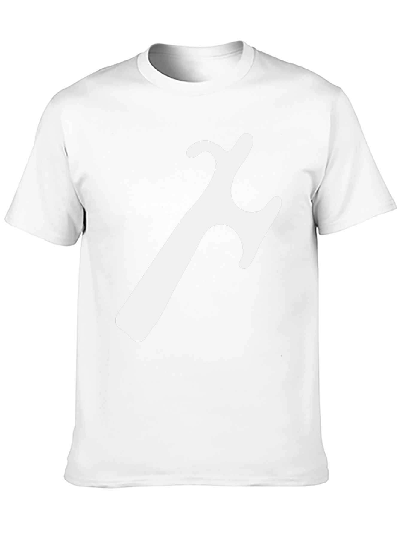 Black Modern Black T-Shirt with Abstract White Graphic view 10
