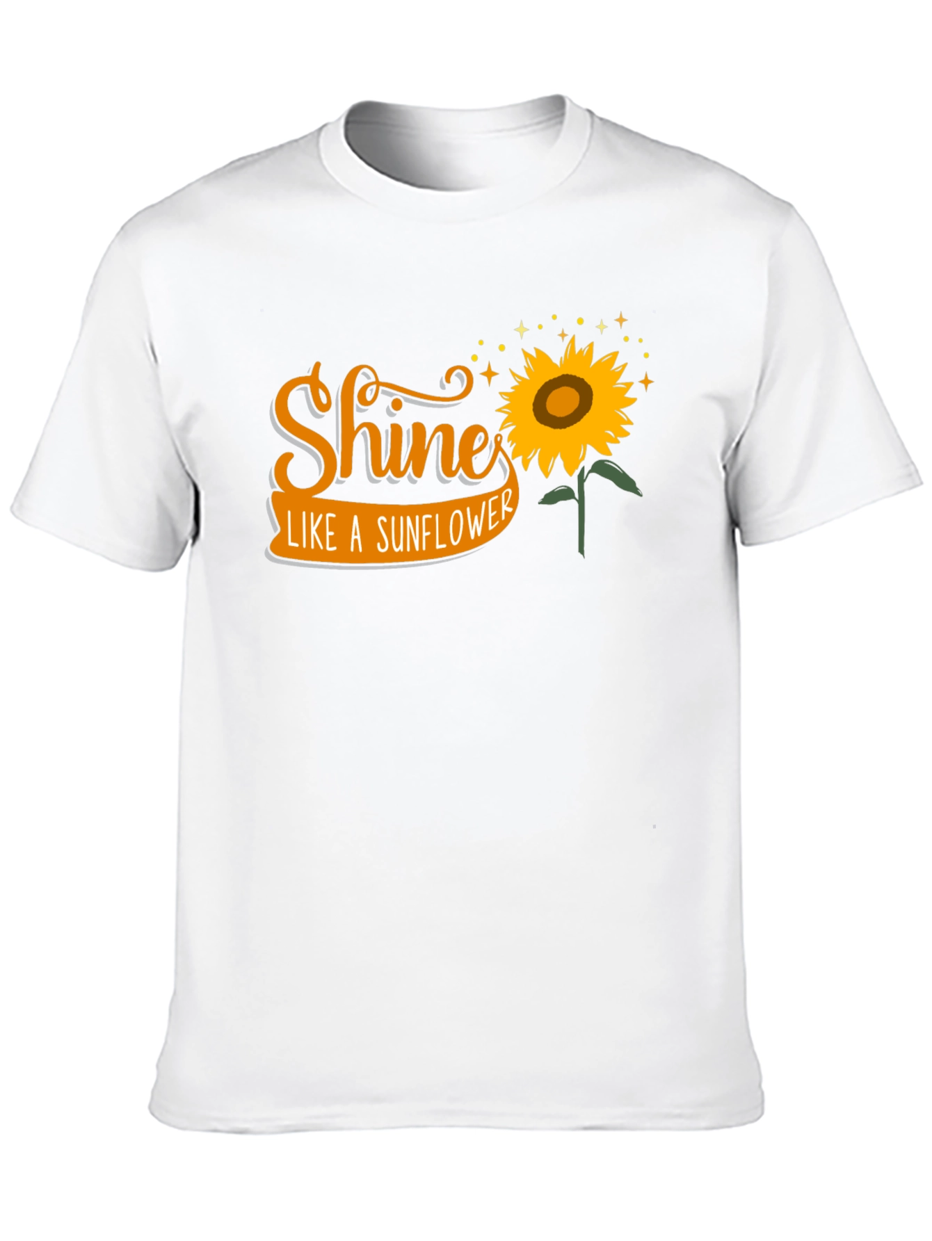 Black Shine Like A Sunflower Graphic Tee view 10