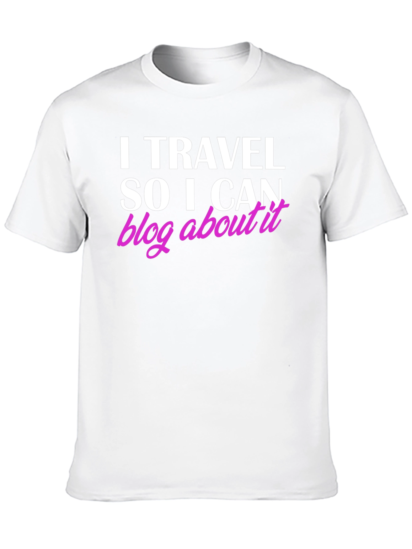 Black I Travel So I Can Blog About It Black T-Shirt view 10