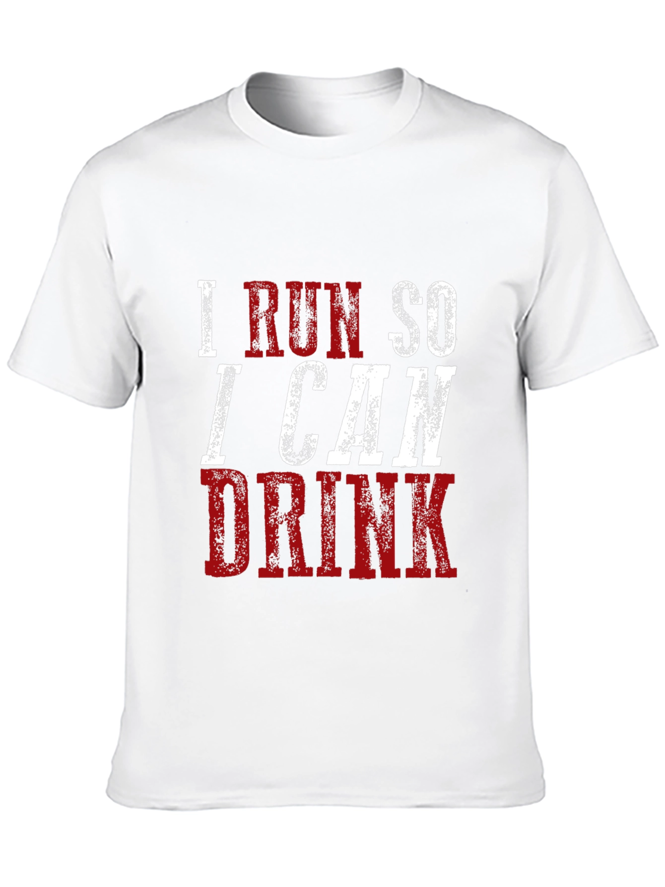 Black Funny 'I Run So I Can Drink' Graphic Tee view 10