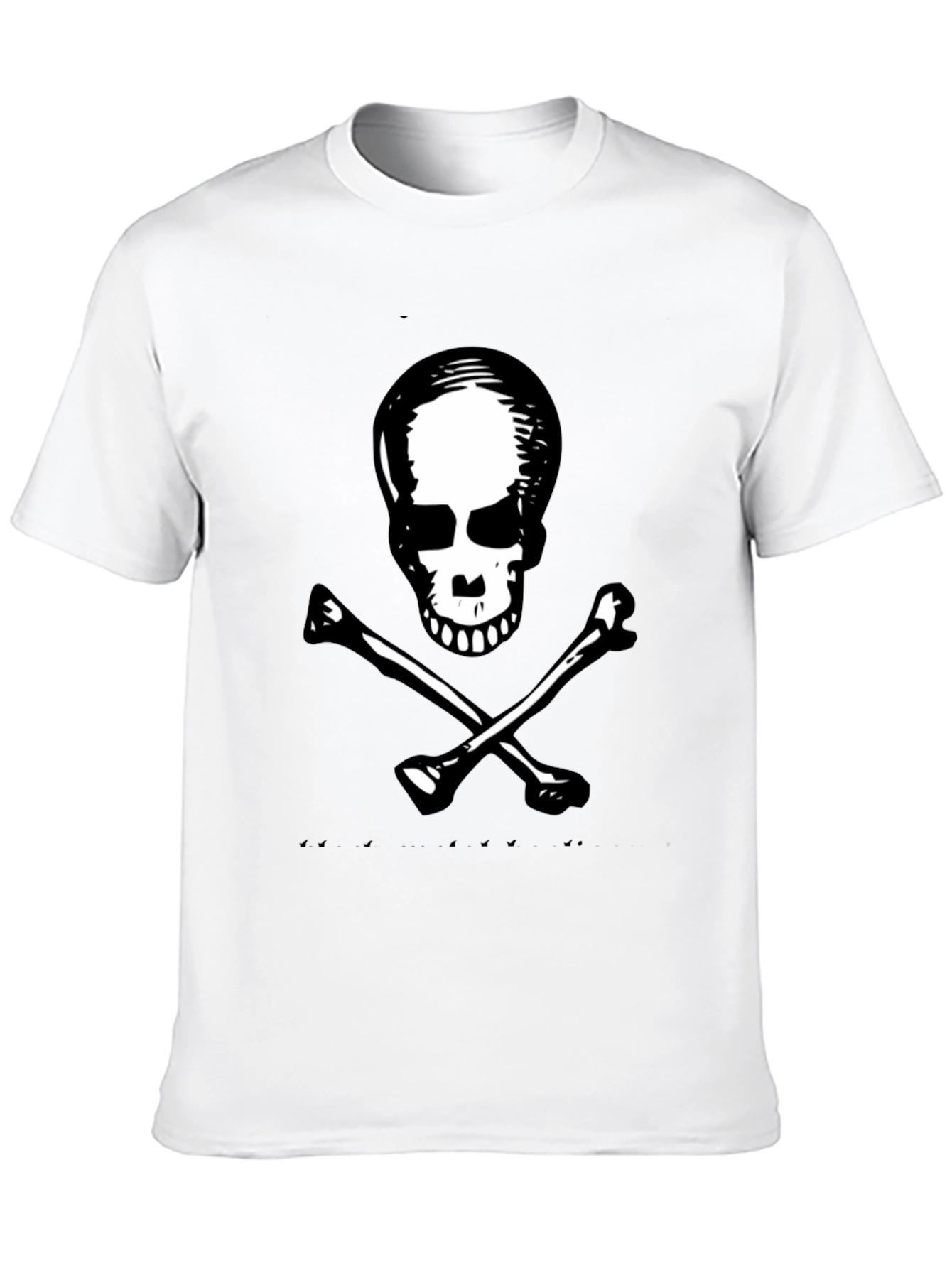 Black Skull & Crossbones Graphic Tee - Black view 10