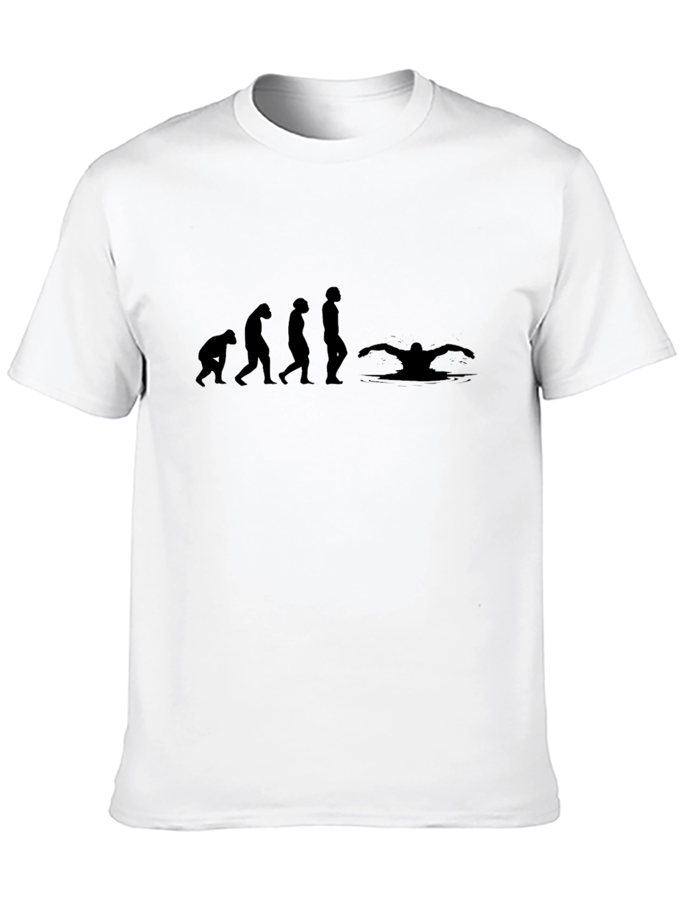 Black Evolution of Swimming T-Shirt view 10