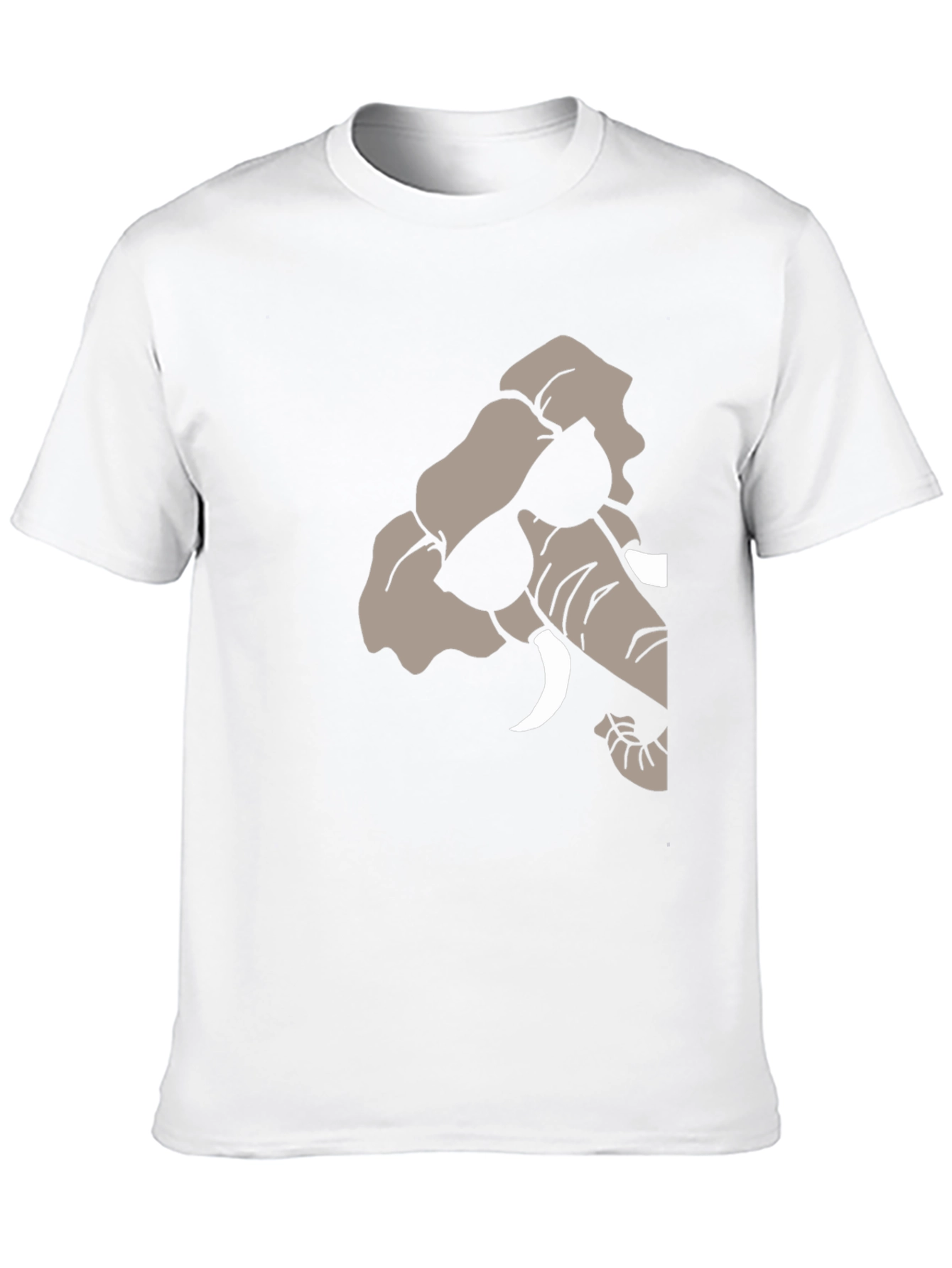 Black Cool Elephant Graphic Tee - Stylish Black T-Shirt view 10