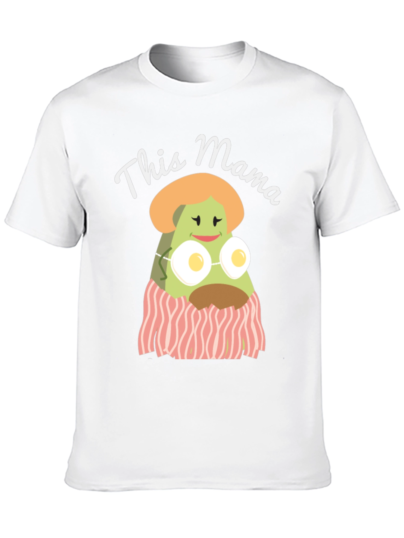 Black This Mama Avocado Breakfast T-Shirt view 10