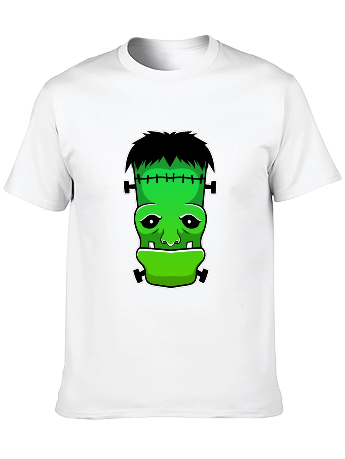 Black Frankenstein Graphic T-Shirt - Halloween Tee view 10