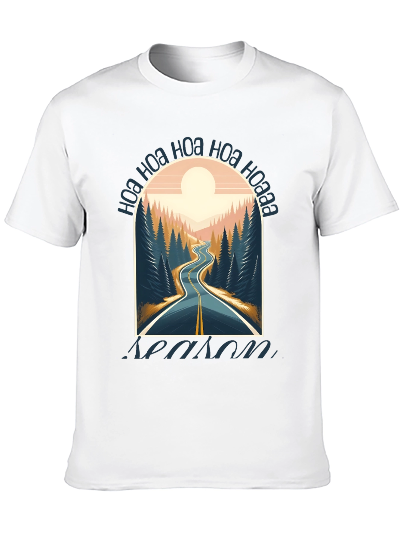 Black Ho Ho Ho Road Trip T-Shirt view 10