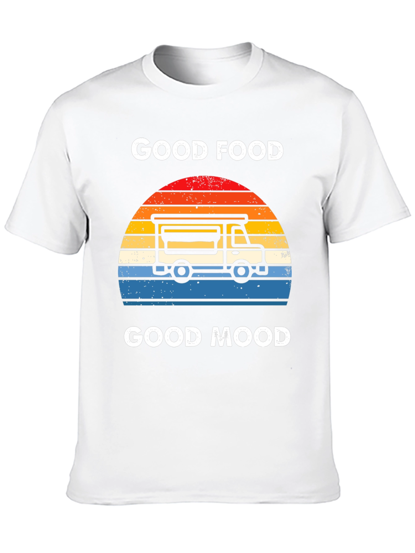 Black Good Food Good Mood T-Shirt Food Truck Tee view 10