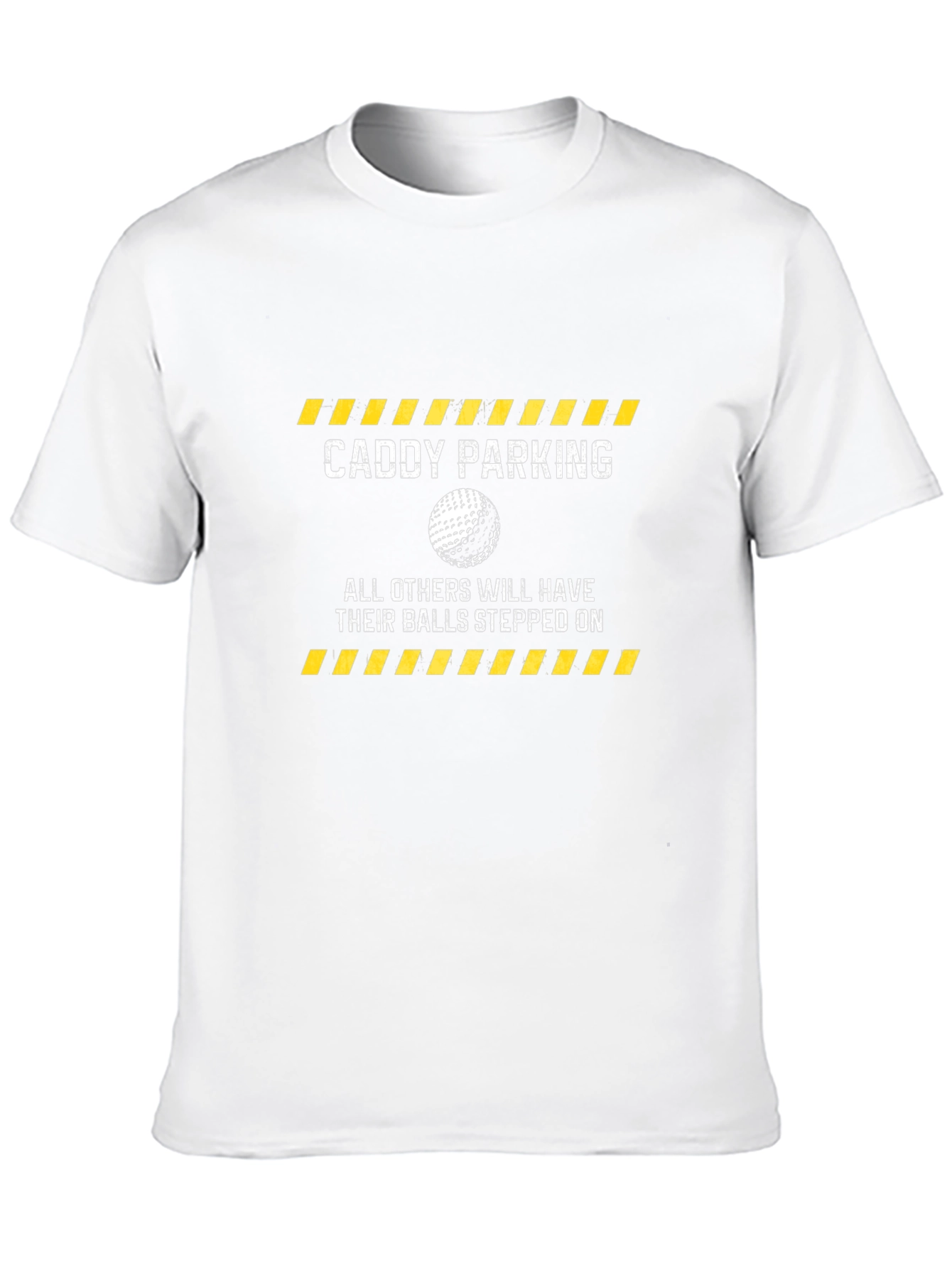 Black Caddy Parking Funny Golf T-Shirt view 10
