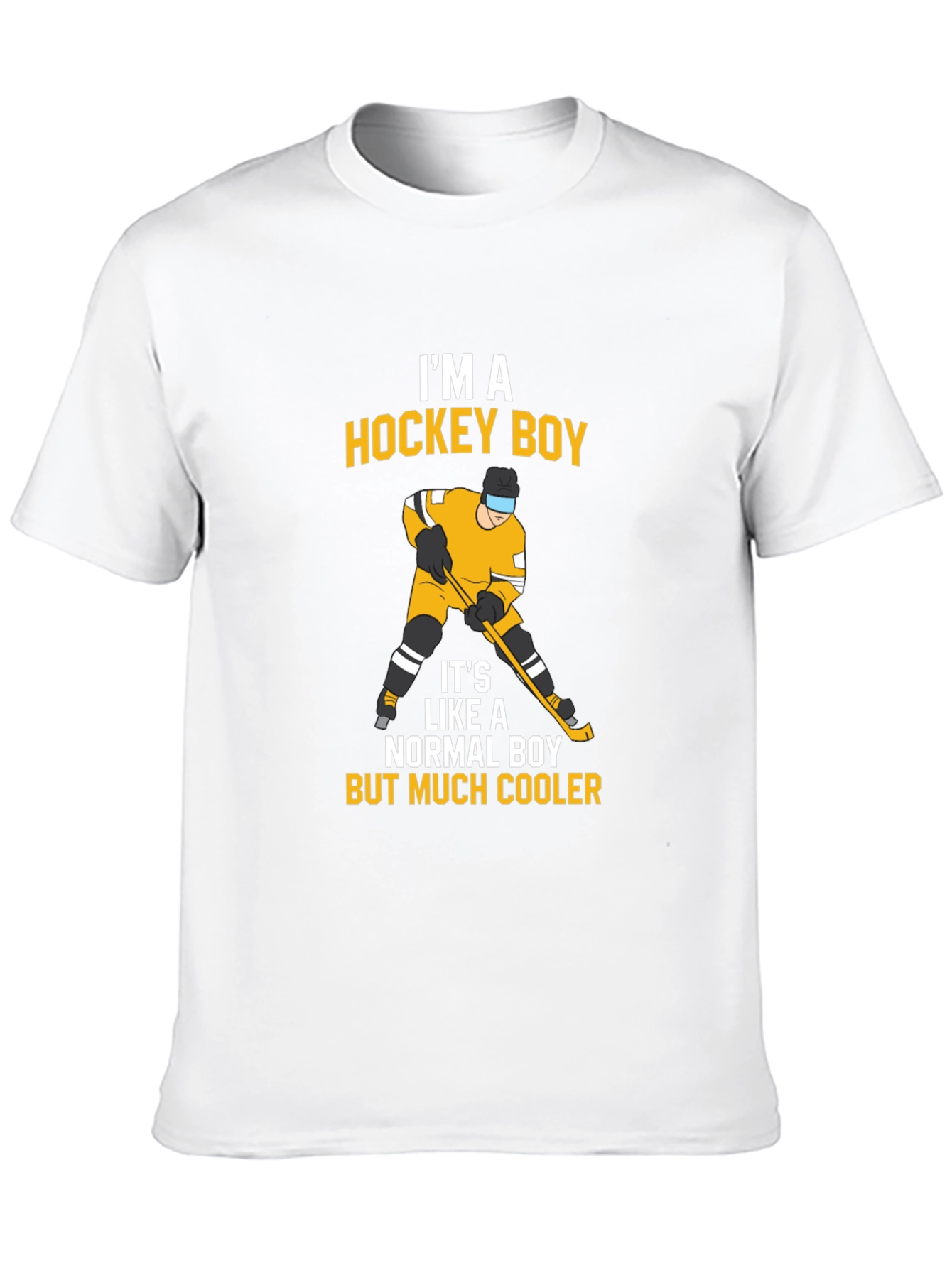 Black Hockey Boy T-Shirt - Cool and Sporty Design view 10