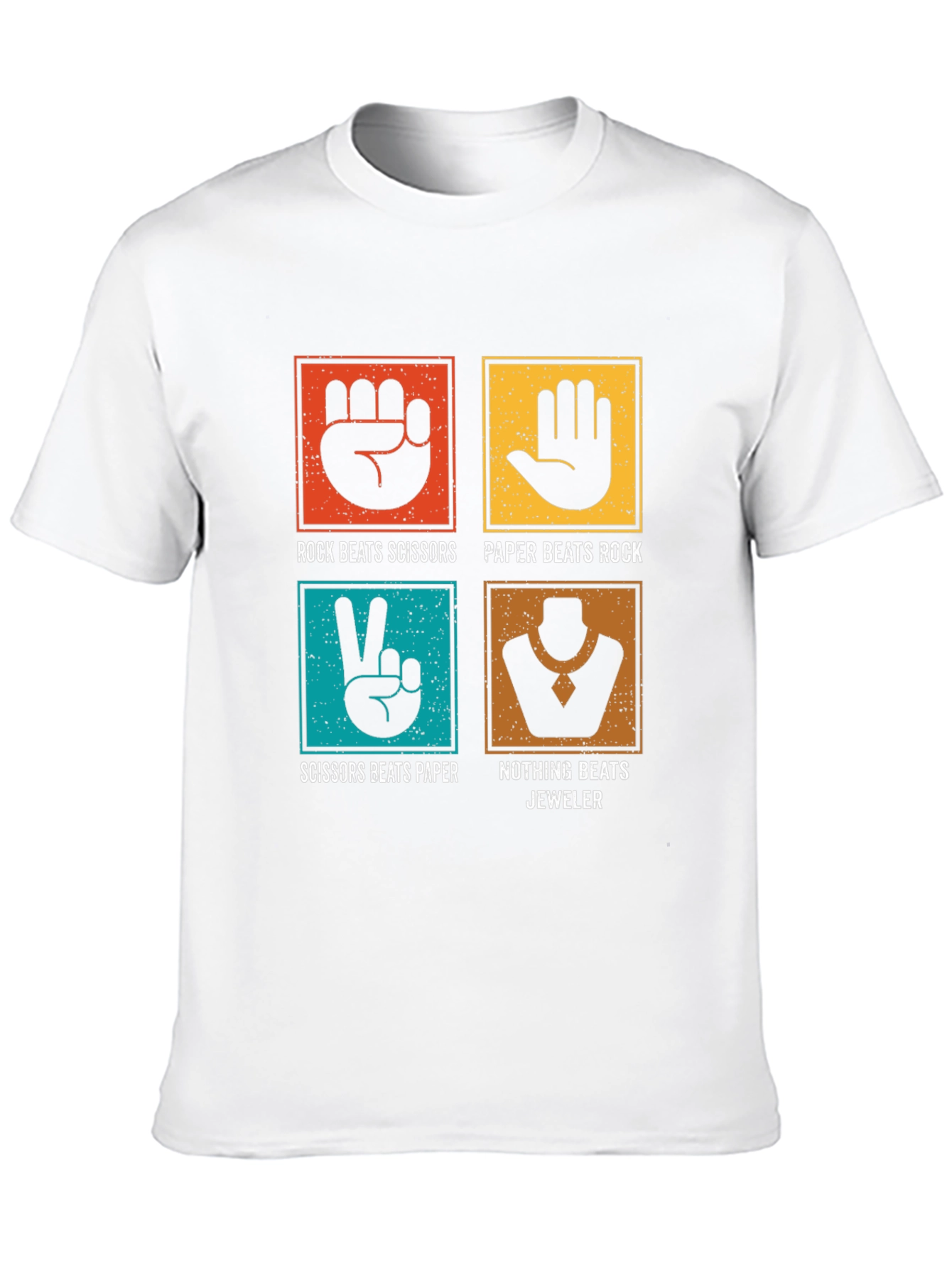 Black Rock Paper Scissors Jeweler Graphic Tee view 10