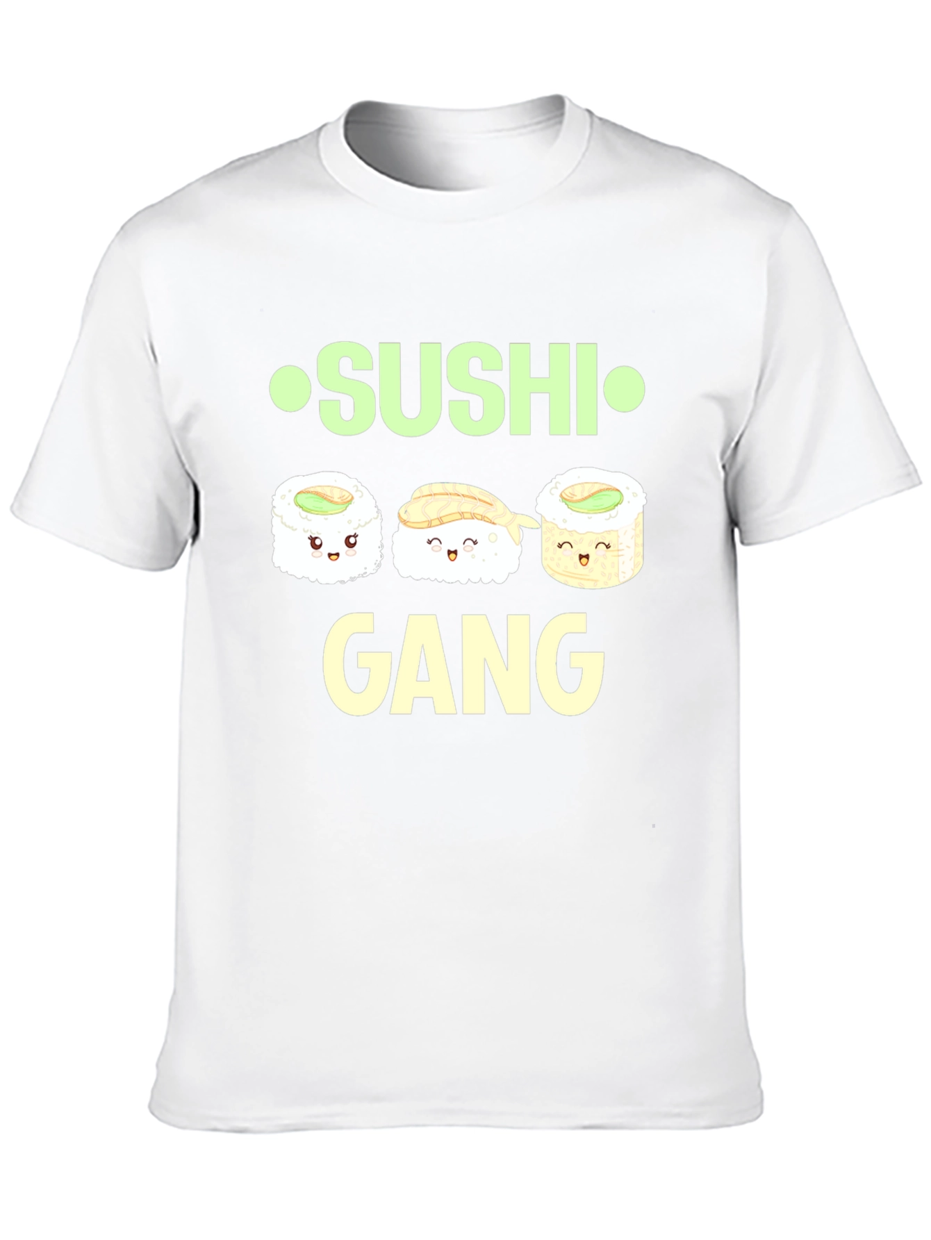 Black Sushi Gang Graphic Tee - Funny Food Shirt view 10