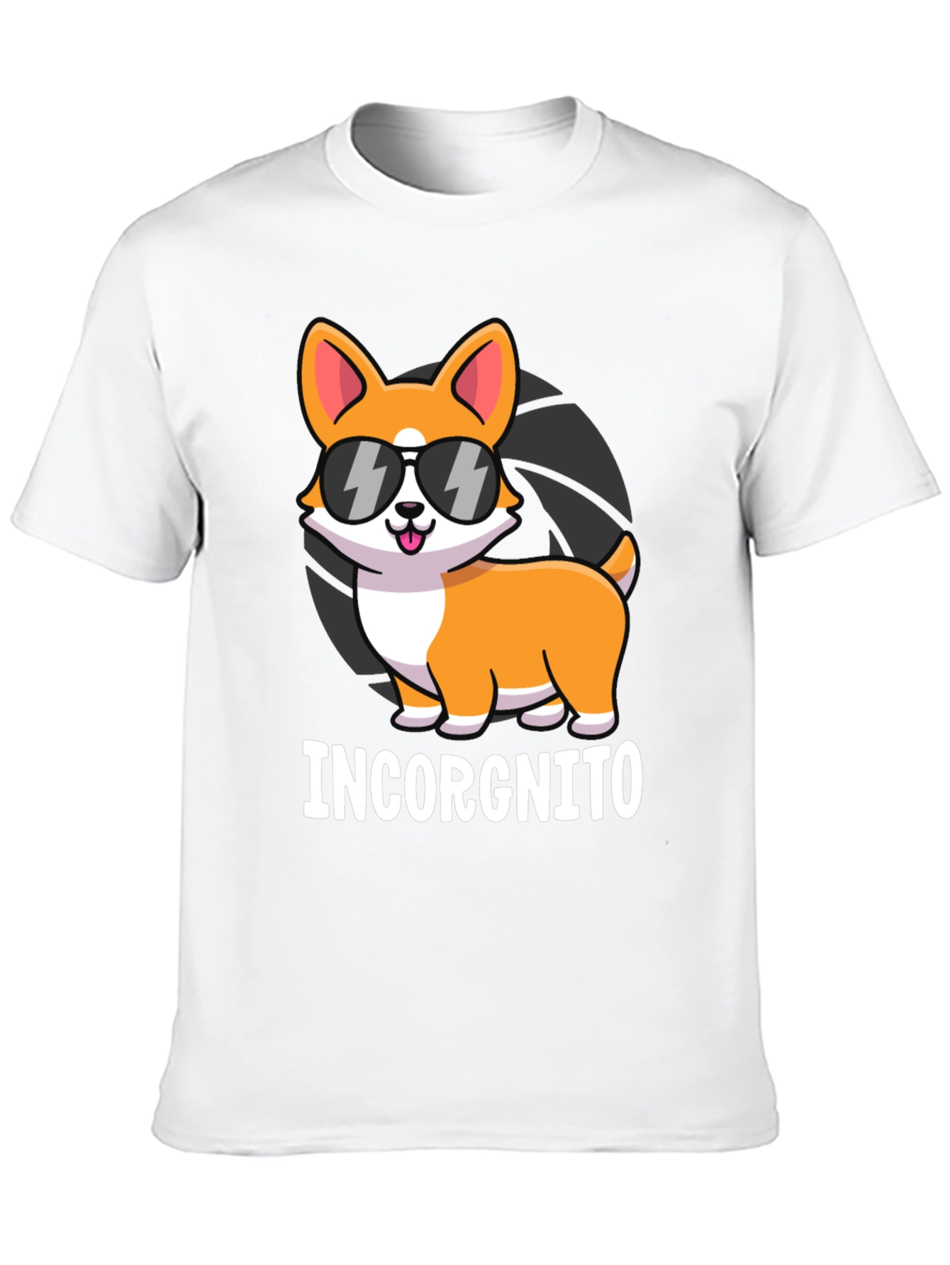 Black Incorgnito Corgi Graphic T-Shirt view 10
