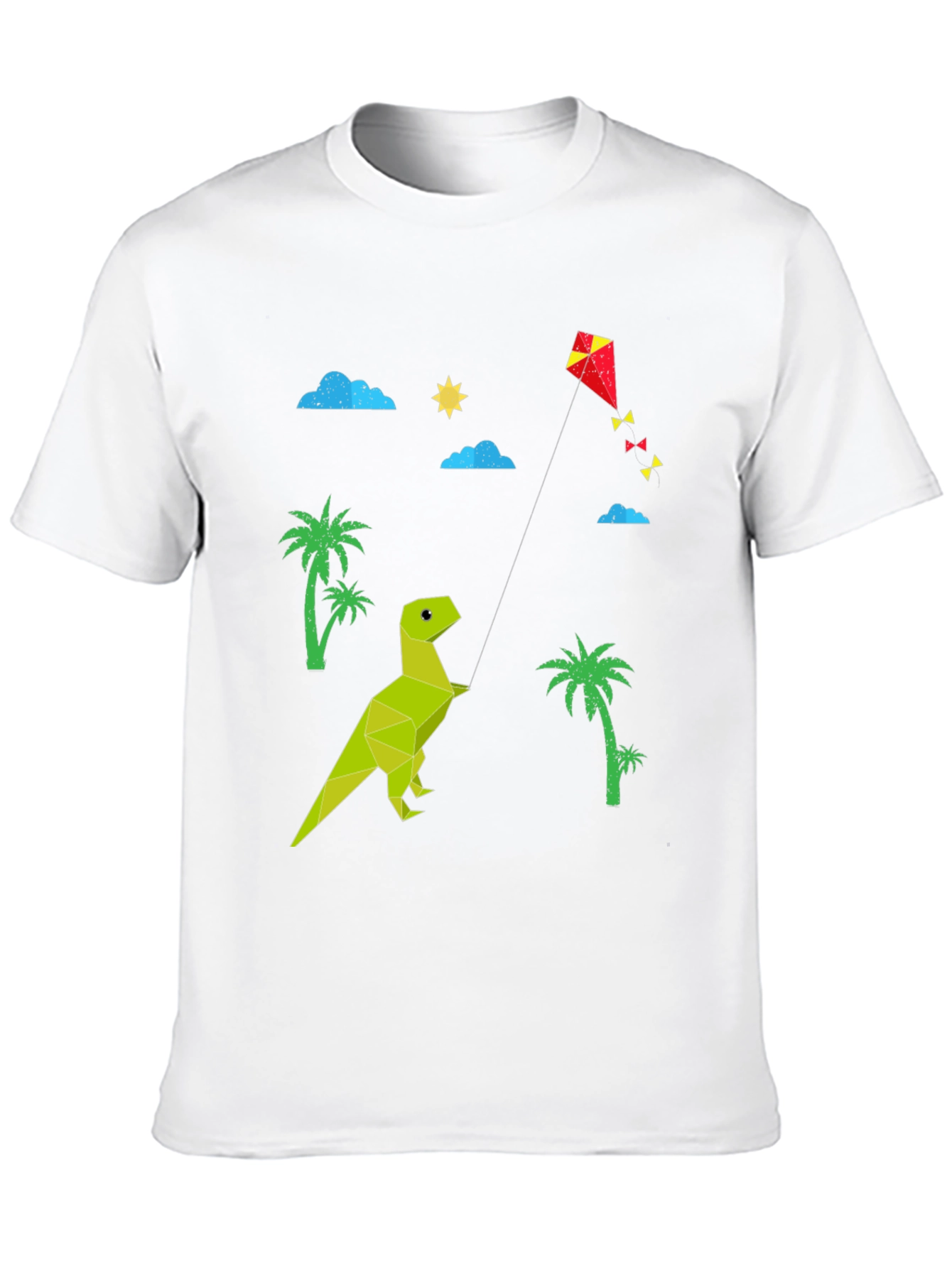 Black Dino Kite T-Shirt: Stylish Black Tee view 10