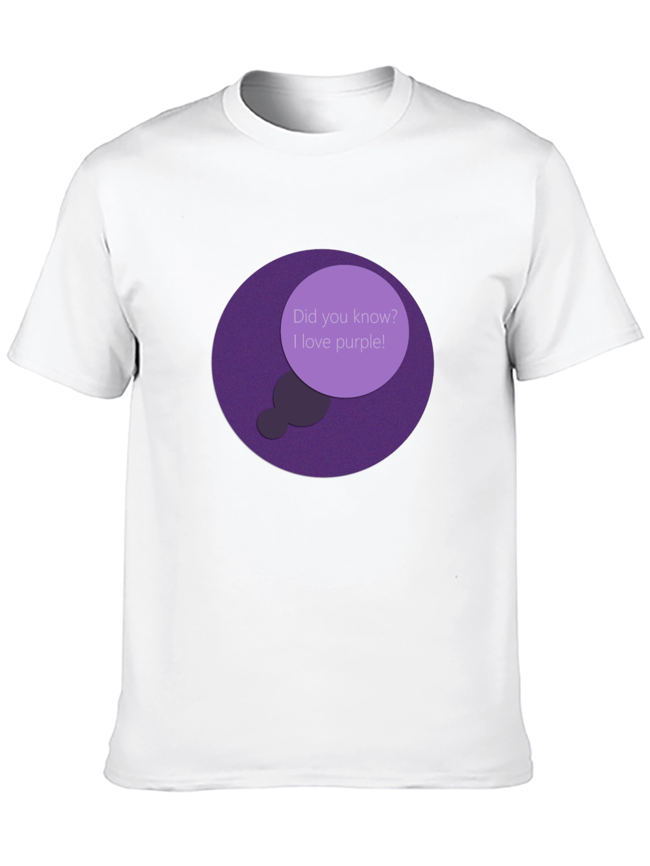 Black Purple Lover T-Shirt - Did You Know? view 10