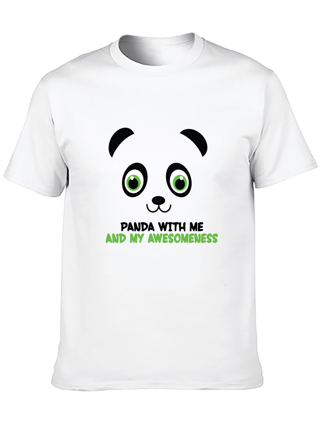 Black Panda Awesomeness Graphic Tee - Cool Animal T-Shirt view 10