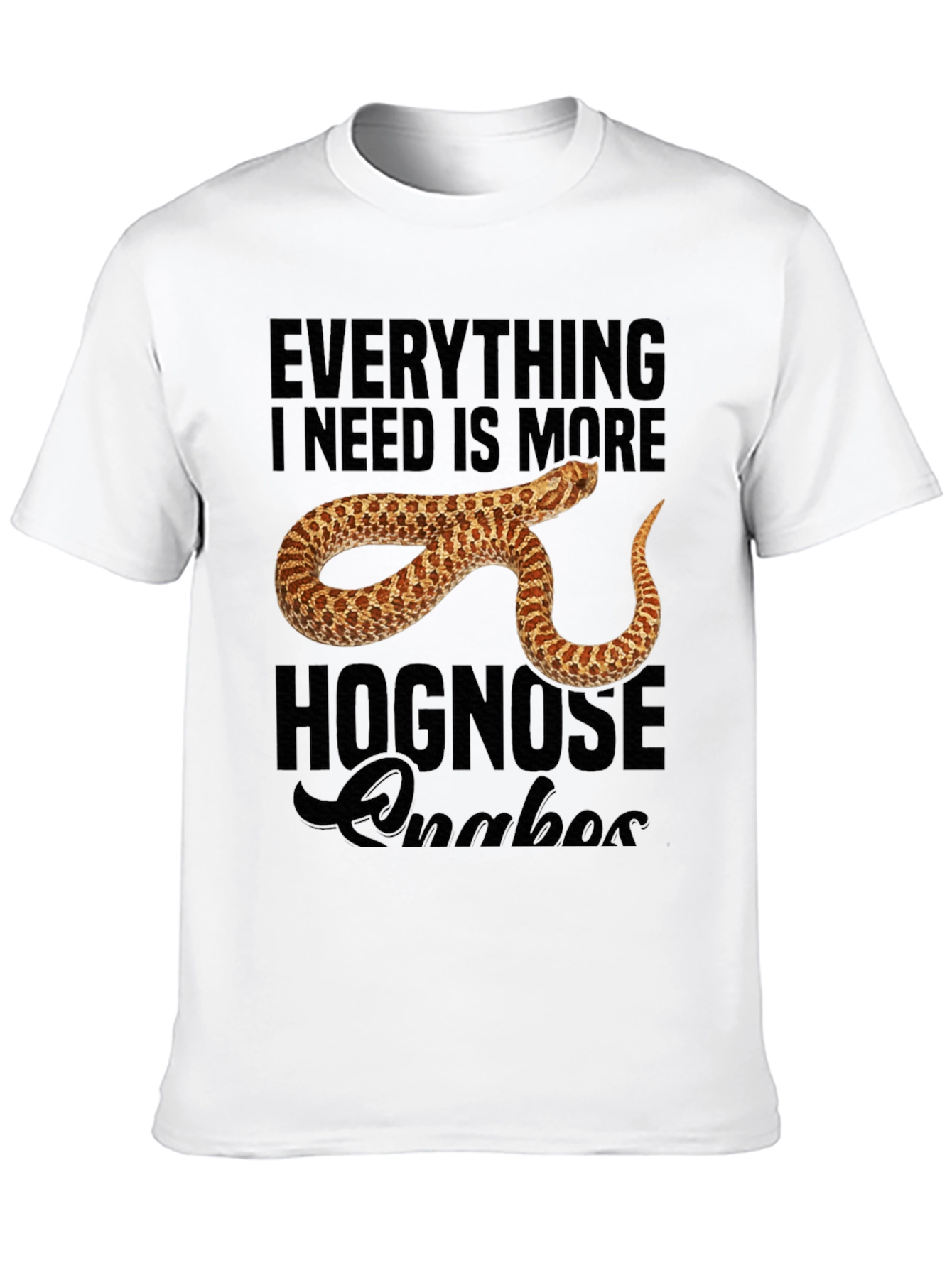 Black Hognose Snake Lover Graphic T-Shirt view 10