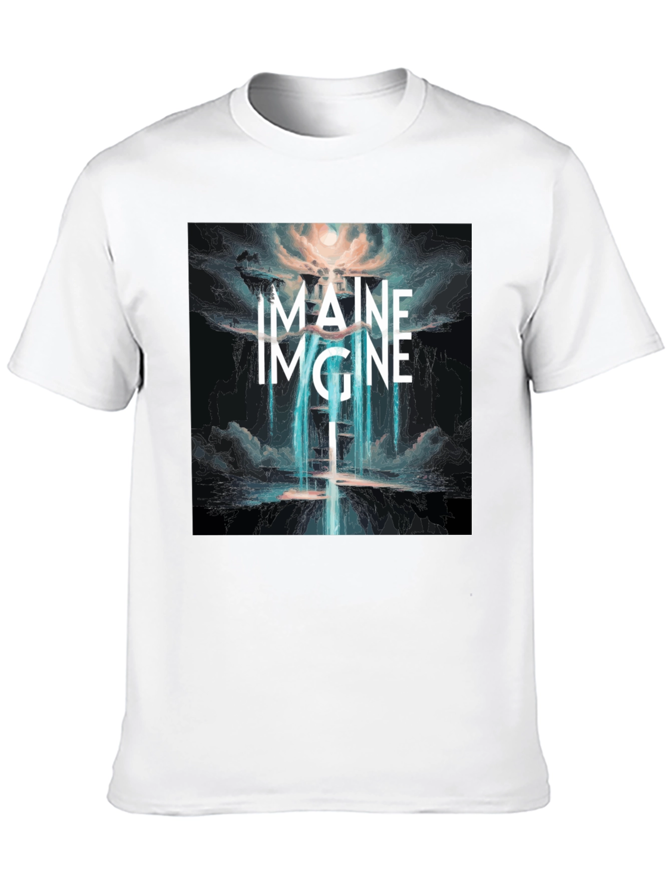 Black Imagine Graphic T-Shirt - Unique Design view 10
