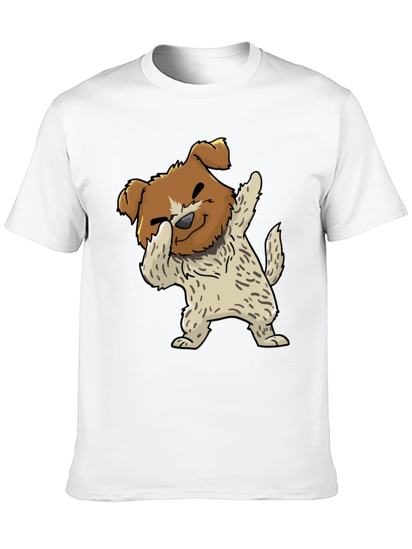 Black Dog Dabbing Graphic Tee - Black Cotton Blend view 10