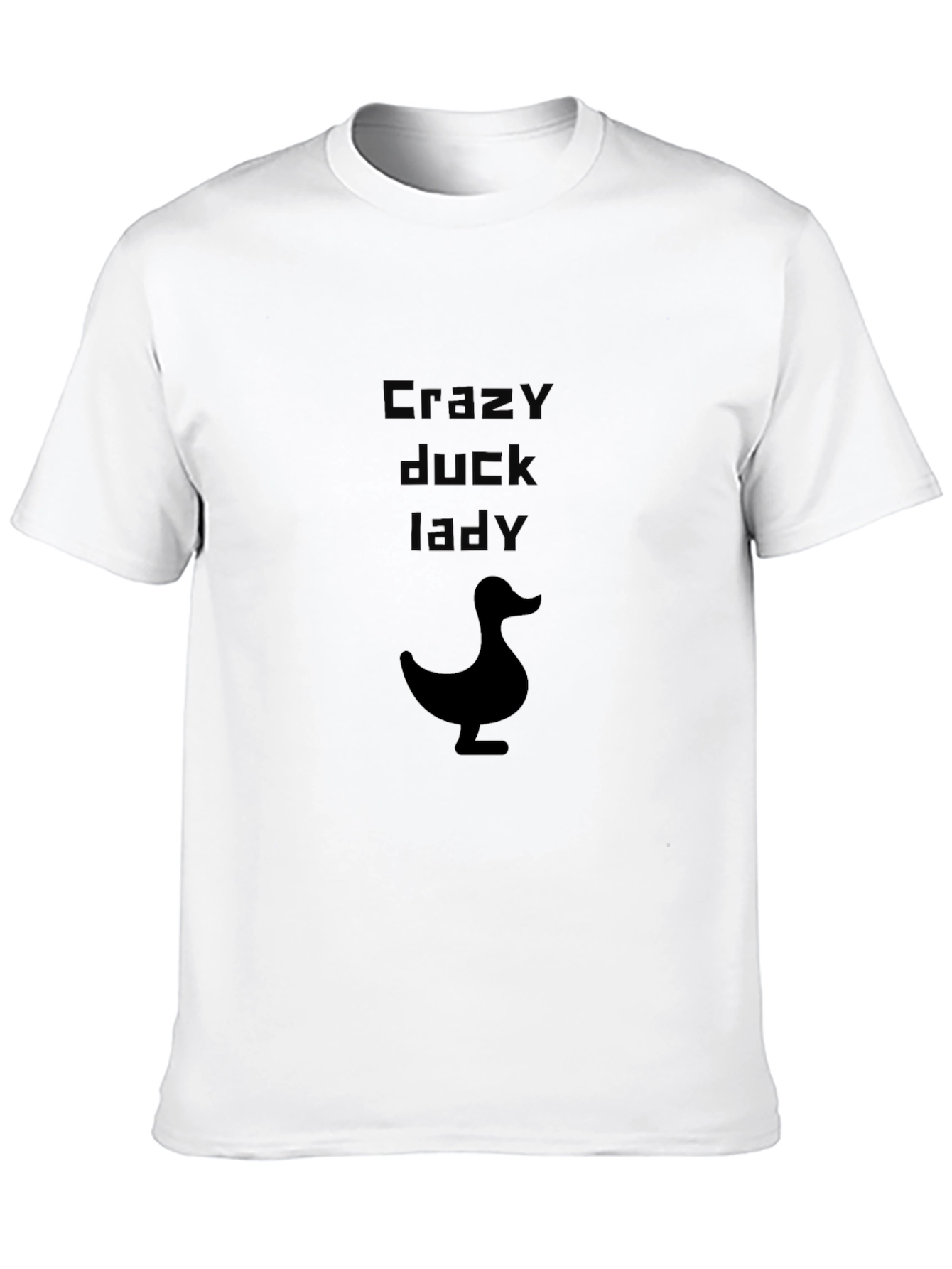 Black Crazy Duck Lady Black T-Shirt view 10