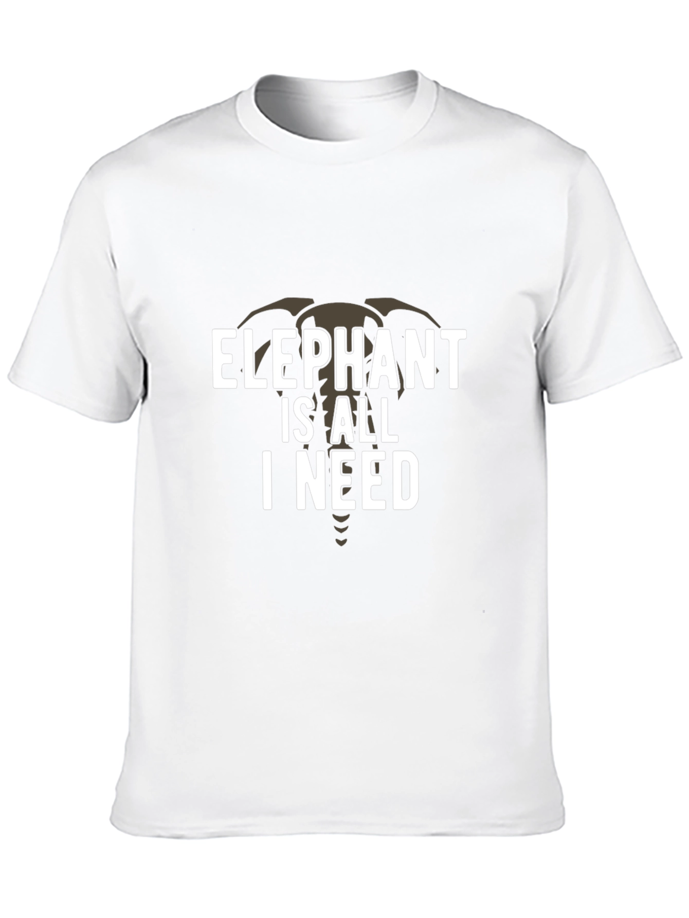 Black Elephant Is All I Need Graphic Tee - Black view 10