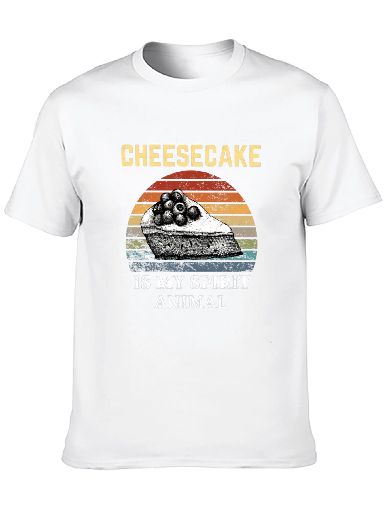 Black Cheesecake Spirit Animal T-Shirt - Funny Foodie Tee view 10