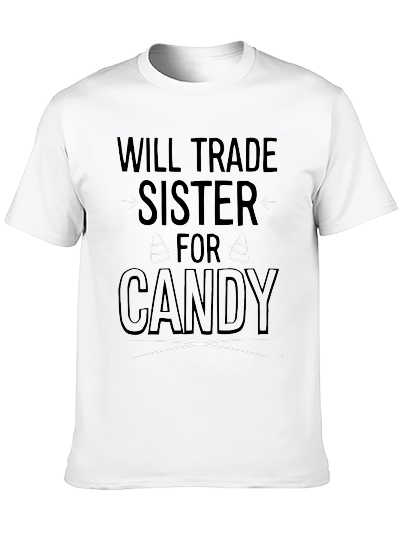 Black Will Trade Sister for Candy Black Graphic T-Shirt view 10