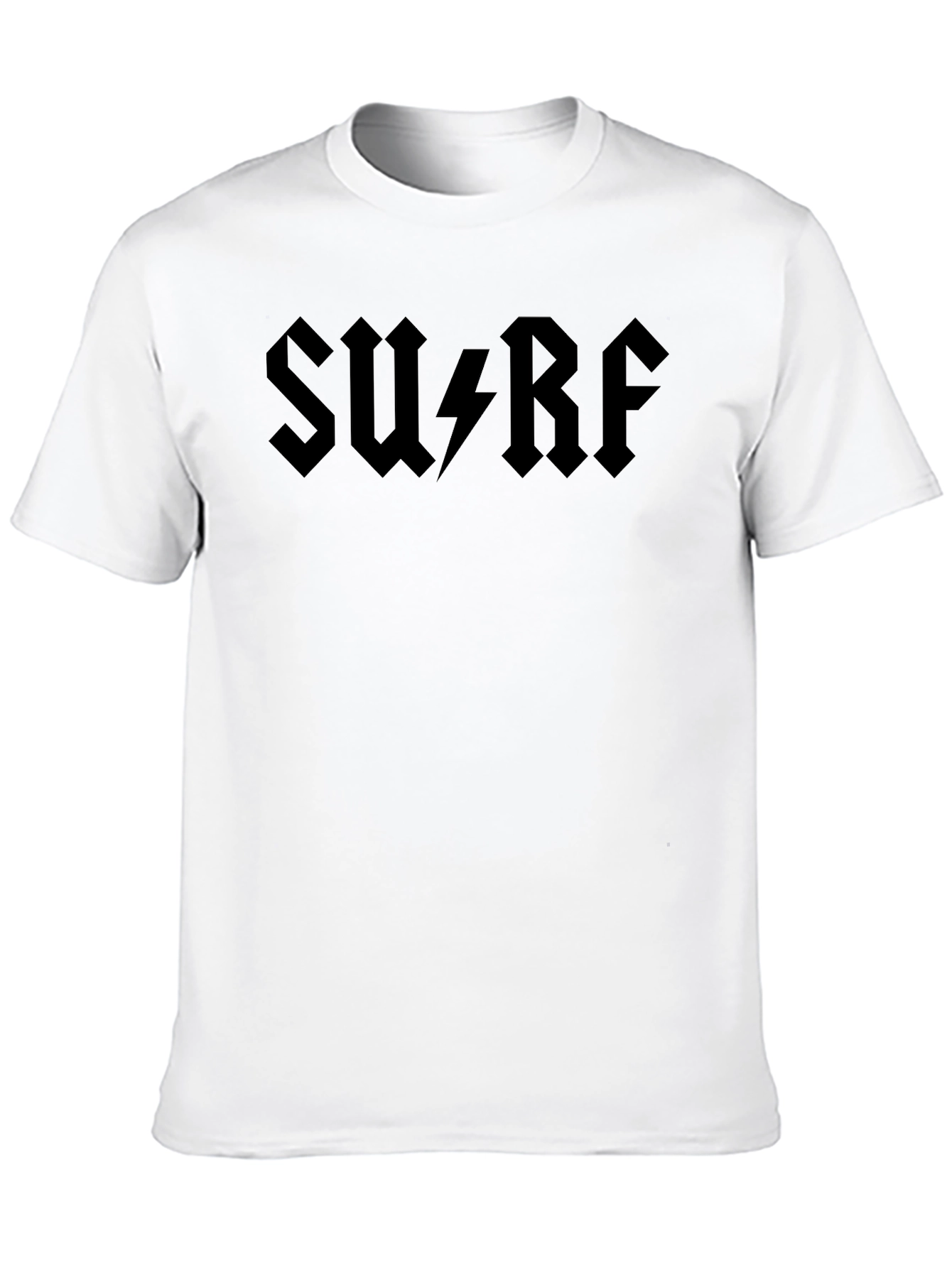 Black Surf AC/DC Style Black T-Shirt view 10