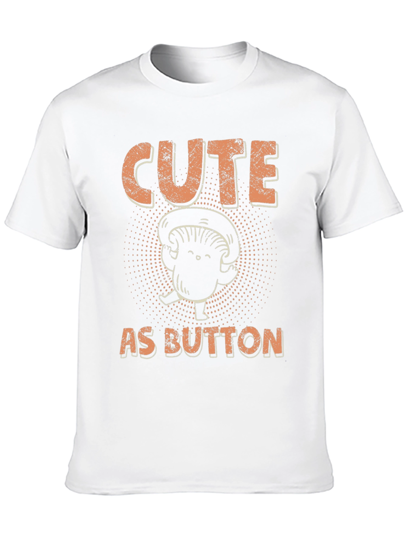 Black Cute as Button Mushroom Graphic Tee view 10