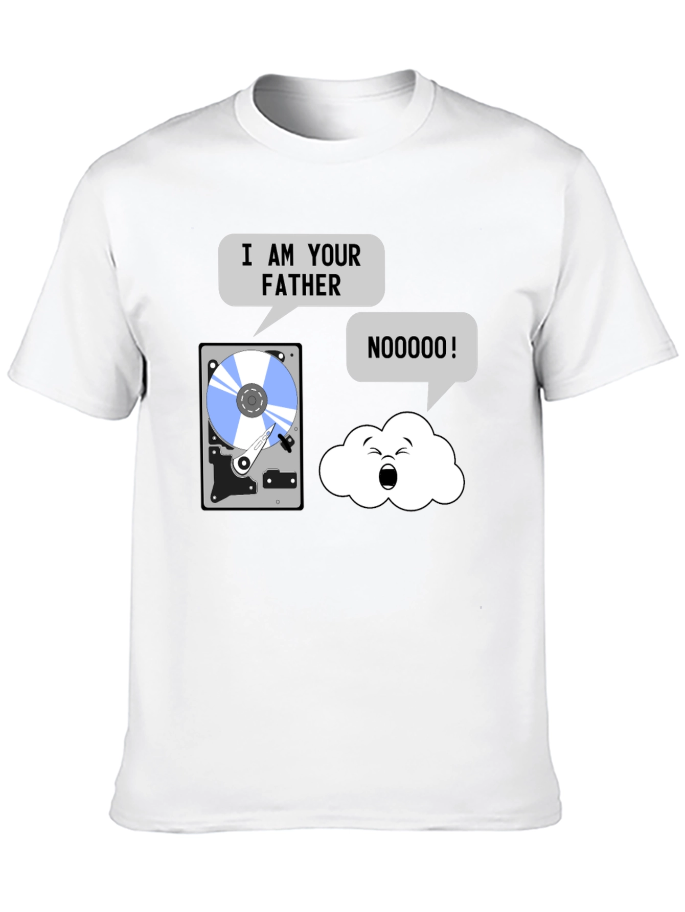 Black I am Your Father Data T-Shirt view 10