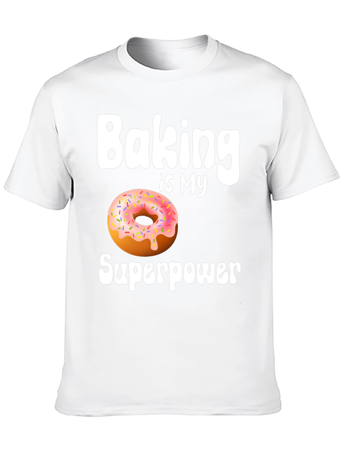 Black Baking is My Superpower Donut T-Shirt view 10